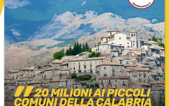 20 milioni per i piccoli comuni della Calabria