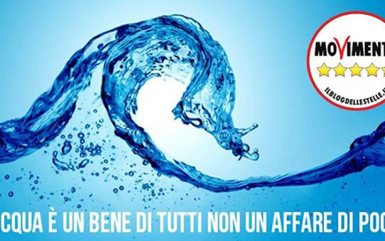 L’acqua è un bene di tutti non un affare di pochi