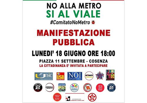 M5s aderisce alla manifestazione No Metro