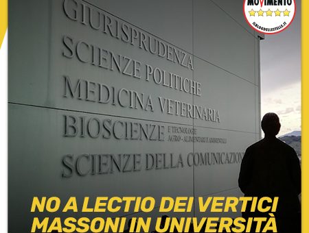 Università: M5S, inopportuna lectio vertici massoni a Teramo