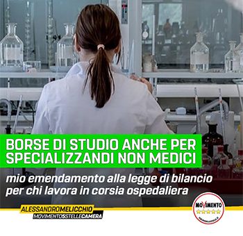 BORSE DI STUDIO ANCHE AGLI SPECIALIZZANDI NON MEDICI CHE LAVORANO IN CORSIA