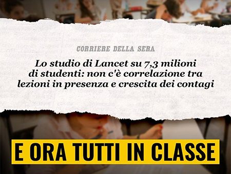 LA CONFERMA CHE TUTTE LE SCUOLE POSSONO RIAPRIRE