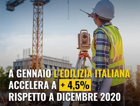 L’EDILIZIA ITALIANA ACCELERA GRAZIE ALL’EFFETTO DEL SUPERBONUS 110%