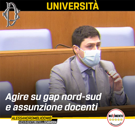 UNIVERSITÀ: AGIRE SU GAP NORD-SUD E ASSUNZIONE DOCENTI