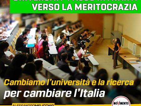 UNIVERSITÀ: PASSO IN AVANTI VERSO MERITOCRAZIA