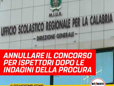 ANNULLARE IL CONCORSO PER ISPETTORI DOPO L’INDAGINE DELLA PROCURA DI VIBO