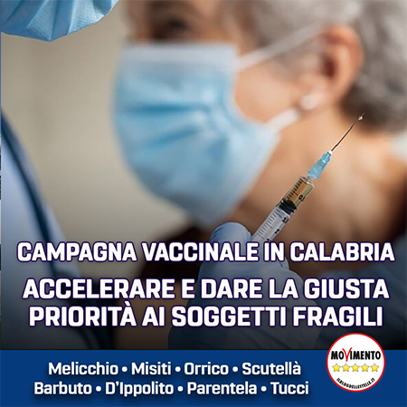VACCINI: ACCELERARE E DARE LA GIUSTA PRIORITÀ AI SOGGETTI FRAGILI